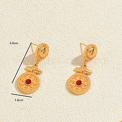 Alloy Rhinestone Stud Dangle Earrings for Women&nbsp;XJ2784-2