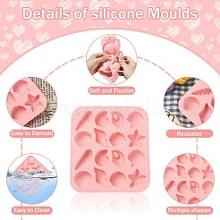 3Pcs 3 Colors Marine Theme Silicone Molds&nbsp;ST-CJ0043-012