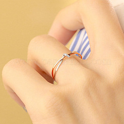 925 Sterling Silver Criss Cross Finger Rings&nbsp;FS-WGE9494-04