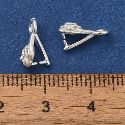 Brass Ice Pick Pinch Bails&nbsp;KK-H502-08S