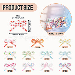 22Pcs 11 Colors Opaque Printed Acrylic Pendants&nbsp;MACR-TA0002-87