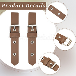 6 Pairs PU Leather Sew-On Toggle Buckles&nbsp;DIY-GF0012-87A