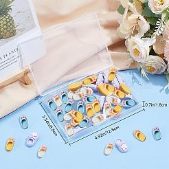 40Pcs 4 Styles Opaque Resin Cabochons&nbsp;FIND-SC0003-73