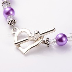 Lovely Frosted Glass Beaded Bracelets&nbsp;BJEW-JB01838
