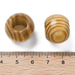 Pine Wood European Beads&nbsp;WOOD-G023-12