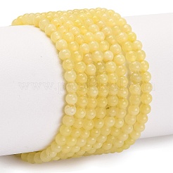Natural Lemon Jade Bead Strands&nbsp;G-A130-2mm-M02