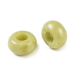 Natural Chinese Southern Jade European Beads&nbsp;G-G740-14x8mm-40