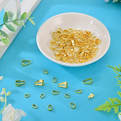 120Pcs 4 Styles Brass Snap on Bails&nbsp;KK-TA0009-24G