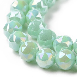 Electroplate Opaque Glass Beads Strands&nbsp;EGLA-H101-01