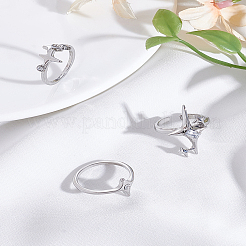 Zinc Alloy Finger Rings Set&nbsp;RJEW-LP0002-24B