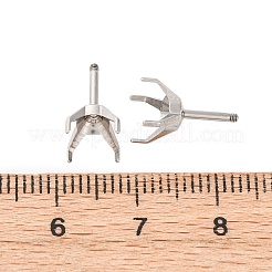 304 Stainless Steel Stud Earring Findings&nbsp;STAS-B091-02C-08P