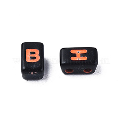 Opaque Black Acrylic Connector Charms&nbsp;MACR-N012-20