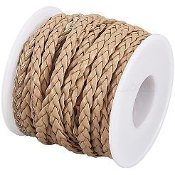 10M Flat Braided Imitation Leather Cords&nbsp;LC-CL0001-04C