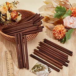 50Pcs Waxed Round Wooden Sticks&nbsp;WOOD-OC0004-26