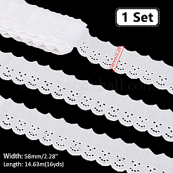 16 Yards Polyester Embroidery Hollow Flower Lace Trim&nbsp;OCOR-GA0002-04