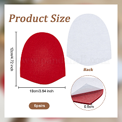 6 Pairs Felt Bowling Shoe Anti-slip Pad&nbsp;FIND-OC0013-73A