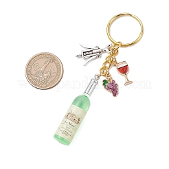 Resin & Glass & Alloy Keychain&nbsp;KEYC-JKC01158-04