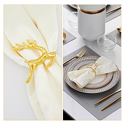 12pcs 2 Colors Alloy & Iron Napkin Rings&nbsp;AJEW-HY0001-11