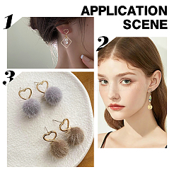 Brass Stud Earring Findings&nbsp;FIND-BC0003-69