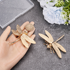 2Pcs Zinc Alloy Dragonfly Display Decorations&nbsp;DJEW-SP0001-58