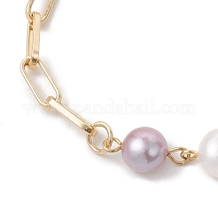 Brass Paperclip Chain Bracelets&nbsp;BJEW-JB13224