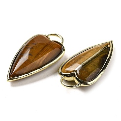 Natural Tiger Eye Pendants&nbsp;G-K347-01G-08