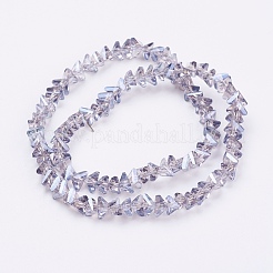 Electroplate Glass Beads Strands&nbsp;EGLA-J146-6mm-PL03