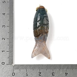 Natural Indian Agate Carved Pendants&nbsp;G-P599-08G-07