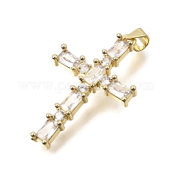 Brass Pave Cubic Zirconia Pendants&nbsp;CU-CBAE7DF-11G-D
