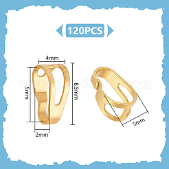 120Pcs Brass Snap on Bails&nbsp;KK-UN0005-58G