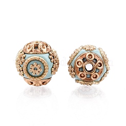 Round Handmade Indonesia Beads&nbsp;IPDL-R394-16