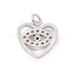 Brass Micro Pave Cubic Zirconia Charms&nbsp;KK-C012-28P