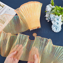 10 Yards Mermaid Color Polyester Pleated Lace Trim Ribbon&nbsp;DIY-WH0419-44B