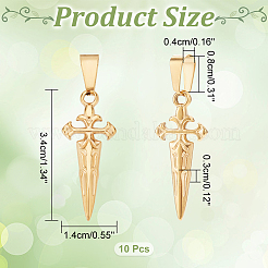 304 Stainless Steel Pendants&nbsp;STAS-UN0047-19