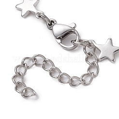 304 Stainless Steel Star Link Chain Bracelet Makings for Women&nbsp;X1-AJEW-TA00028