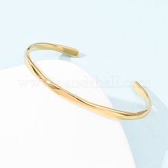 304 Stainless Steel Cuff Bangles for Women&nbsp;BJEW-Z146-05G