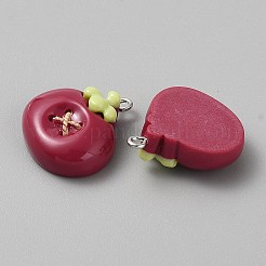 Opaque Resin Pendants&nbsp;CRES-CJC0011-004D-P