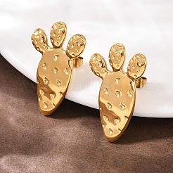 304 Stainless Steel Carrot Stud Earrings&nbsp;EJEW-I320-13G