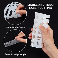 16Pcs Letter Geometric Plastic Drawing Painting Stencils&nbsp;DIY-WH0320-25