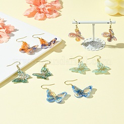 304 Stainless Steel Butterfly Dangle Earrings&nbsp;EJEW-FS00034