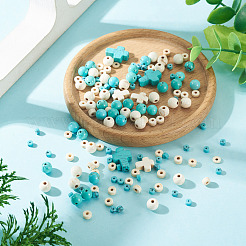 246Pcs 6 Styles Dyed Synthetic Turquoise Beads&nbsp;G-TA0003-31