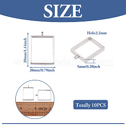 Alloy Open Back Bezel Big Pendants&nbsp;LS-PALLOY-TA0021-02P