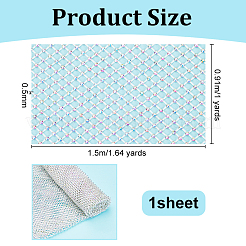 Stretchable Elastic Polyester & Rhinestone Fabric&nbsp;AJEW-WH0580-51