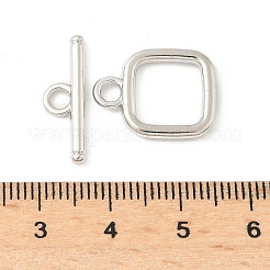Square Alloy Toggle Clasps&nbsp;FIND-B047-18P