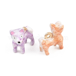 Alloy Enamel Pendants&nbsp;ENAM-D320-07