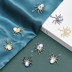 15Pcs 3 Colors Halloween Rack Plating Alloy Pendants&nbsp;FIND-CA0007-24