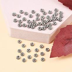 Brass Rhinestone Spacer Beads&nbsp;RSB031NF-01K