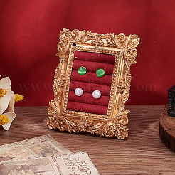 1Pc Photo Frame Resin with Cloth Slank Back Organizer Ring Display Stands&nbsp;ODIS-SP0001-11