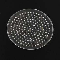 Flat Round ABC Plastic Pegboards used for 5x5mm DIY Fuse Beads&nbsp;DIY-Q009-13