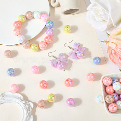 120Pcs 8 Colors Opaque Acrylic Beads&nbsp;MACR-PA0001-11